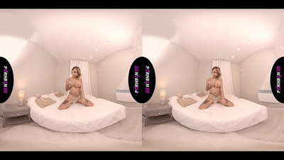 PORNBCN VR Mature Spanish milf masturbates and sucks your dick in POV while smoking and jerking off with her legs